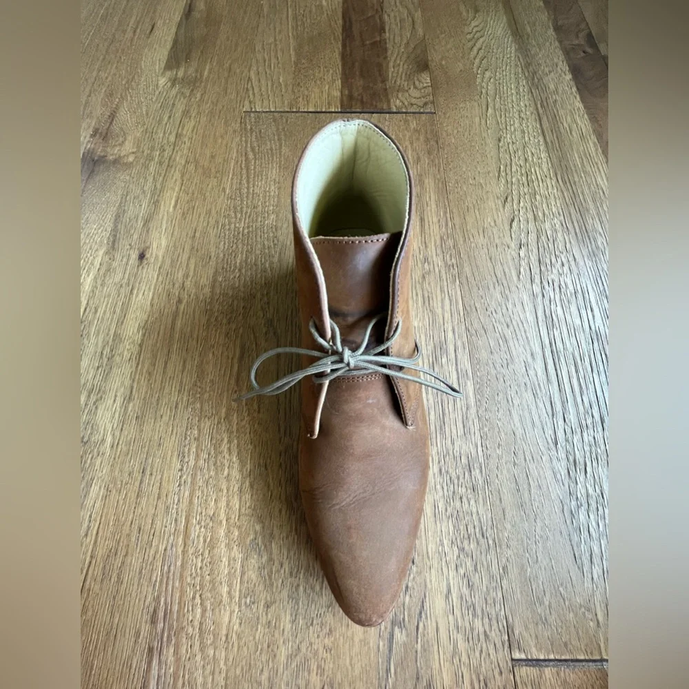 Nisolo Isa Leather Chukka Boot‎ Brown Women’s Sz 7.5 Classic Preppy Academia